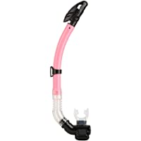 Tubo de Respiración de Doble Válvula Tubo de Buceo con Boquilla de Silicona Comfort 3 Colores